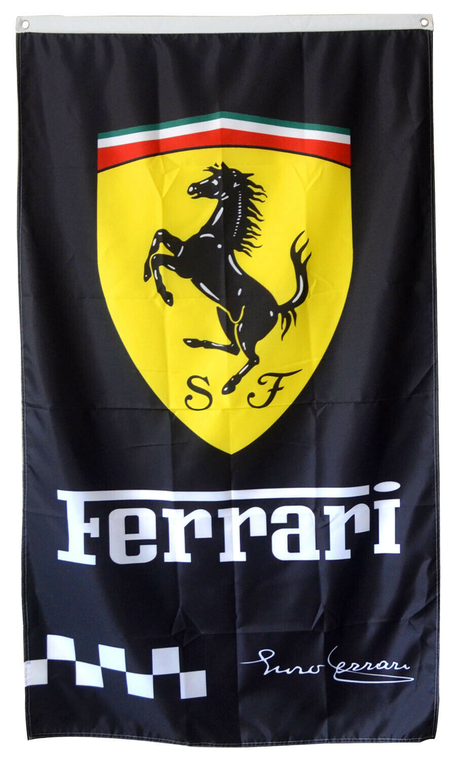 Ferrari Flag Italy Enzo Signature Vertical Banner 3x5ft