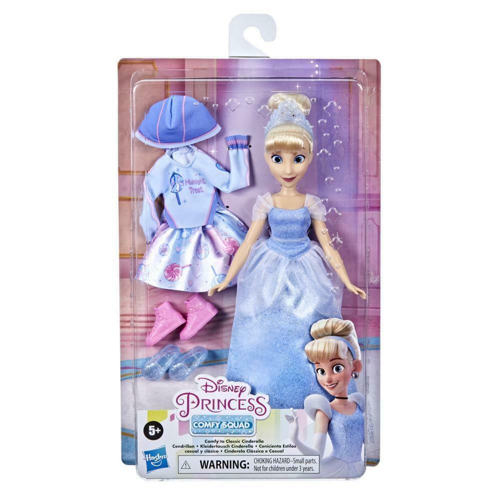 Disney Princess Comfy Squad Comfy to Classic Cinderella Fashion Doll ...