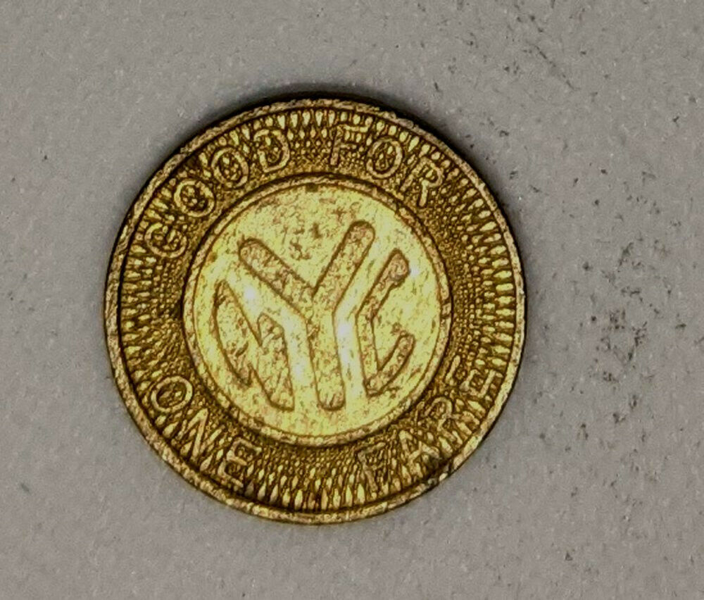 Old NYC subway token